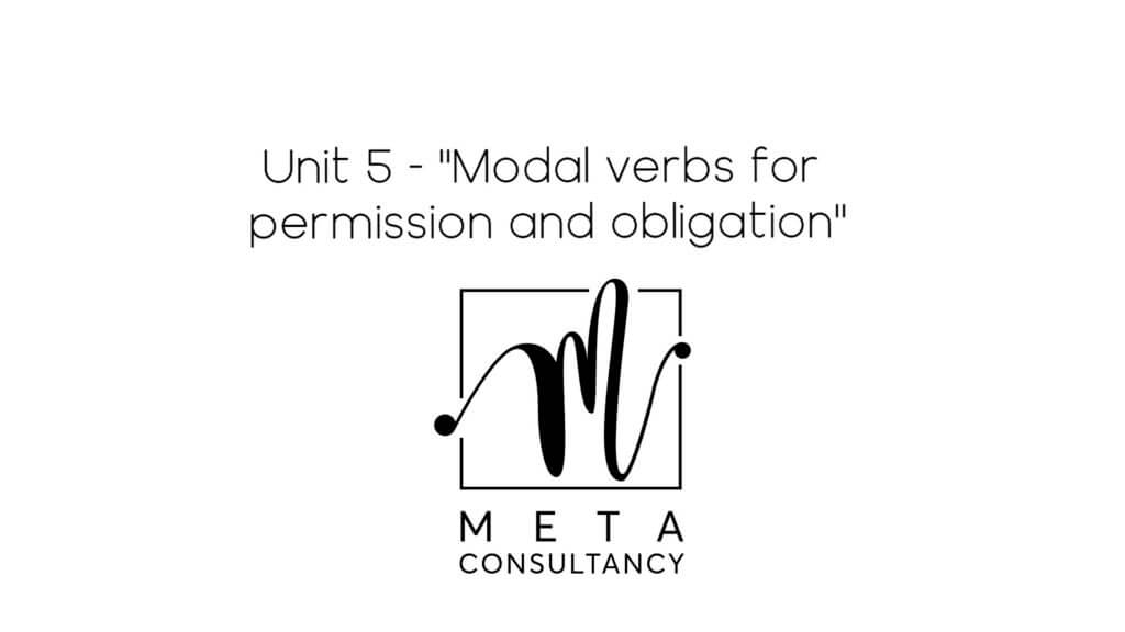 modal verbs of permission and obligation